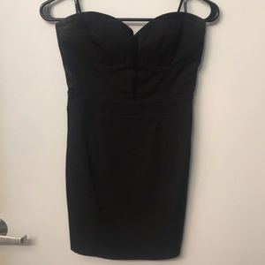 Black mini Bebe dress!
